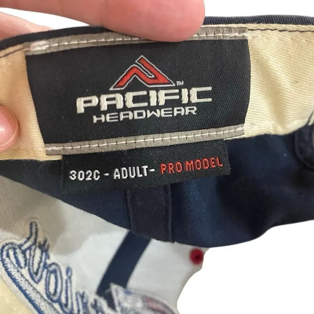Pacific Headwear Patriots SHD hat 302C adult pro mode red blue